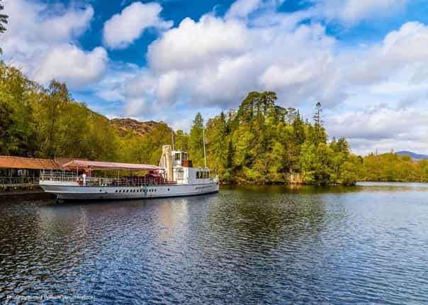 Loch Katrine in the Trossachs of the Scottish Highlands