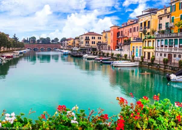 Peschiera del Garda town in Verona, Veneto